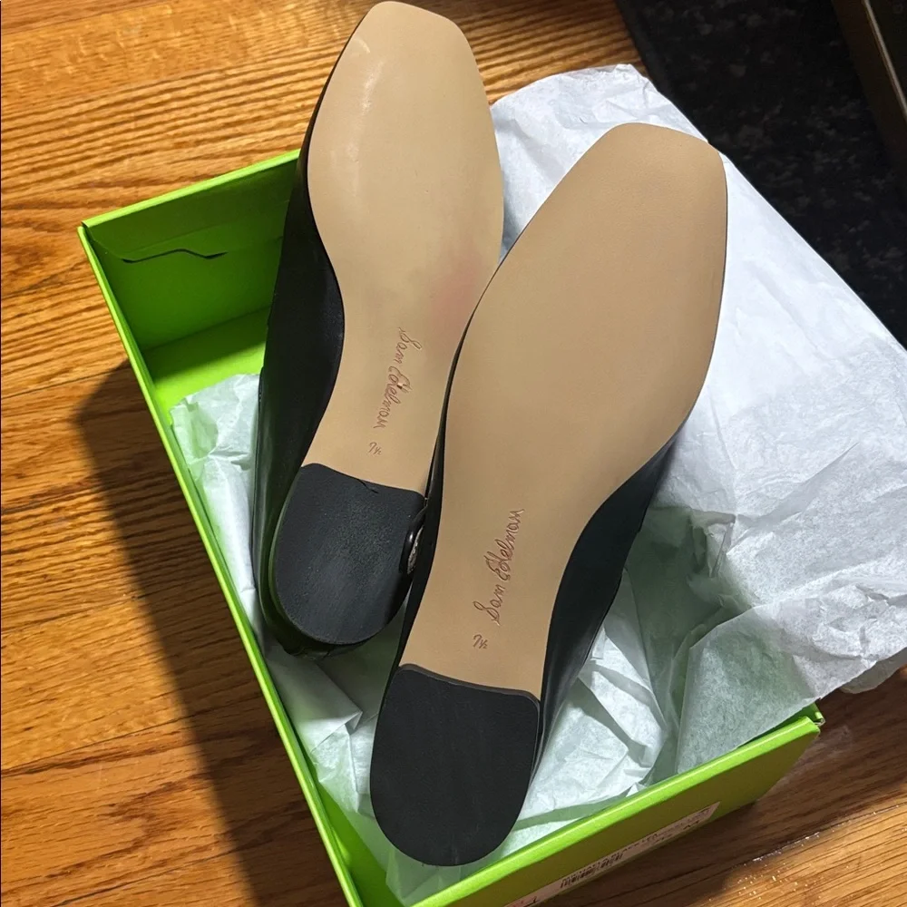 LIKE NEW Sam Edelman Black Mary Jane Flats 7.5 - Picture 3 of 4